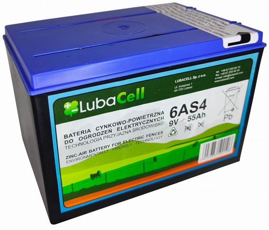Bateria 9V 55Ah; Elektryzator; do ogrodzenia elektrycznego; 201-031-011 6AS4 Pomelac