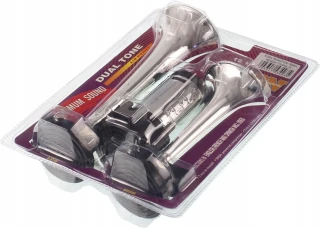 Fanfara 2 trąbki sygnał z pompką 24V