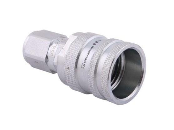 Szybkozłącze hydrauliczne skręcane wtyczka G1/4"BSP gwint wewnętrzny 350bar Waryński