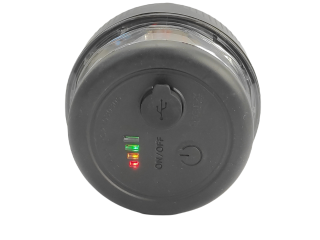 Lampa błyskowa/obrotowa LED na magnes zasilana na akumulator (na ładowanie)