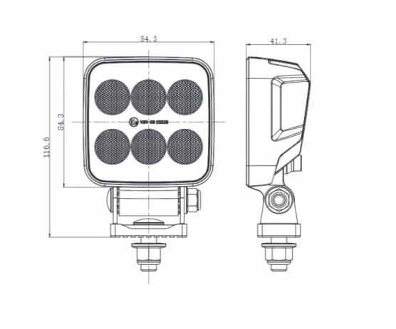Lampa robocza LED 12-24V 36W dalekosiężna bez szumu