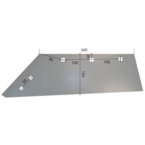 Lemiesz pługa lewy Lemken 3334051