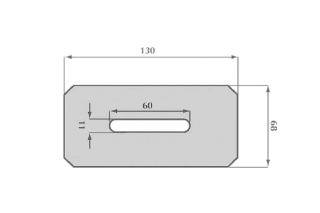 Skrobak metalowy Krone wymiar 130x68 otwór 60x11