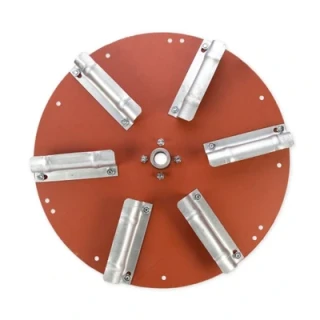 Tarcza lewa rozrzucająca metalowa; średnica 60cm,6-łop.;Rozsiewacz RCW-3/5; 2019050180 Produkt krajowy
