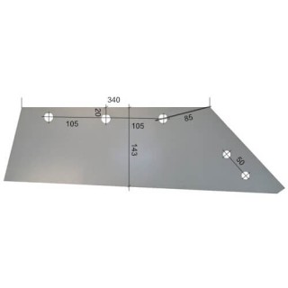 Lemiesz prawy pługa Lemken pod dłuto 3334050