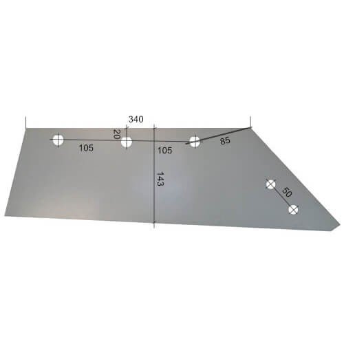 Lemiesz prawy pługa Lemken pod dłuto 3334050