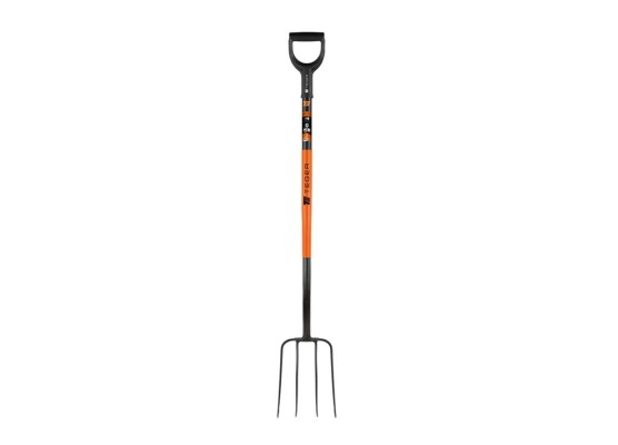 Widły gospodarcze 4-zębne na metalowym trzonku - Standard (dł. 1250 mm) Teger