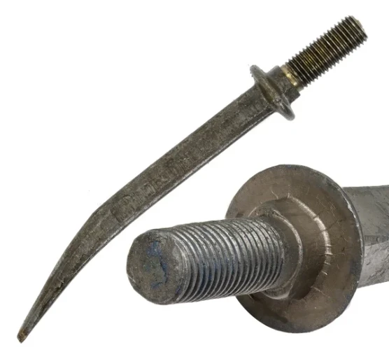 Ząb brony Z20x210 mm podgięty, podsadzenie łezka, M20 APARTS