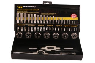 Zestaw narzynek i gwintowników ze stali HSS M3-M12 32 el Waryński
