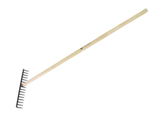 Grabie metalowe 14 zębne na drewnianym trzonku / TEGER
