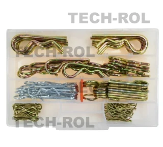 Zestaw zawleczek rolniczych 5 rozmiarów, 100 elementów