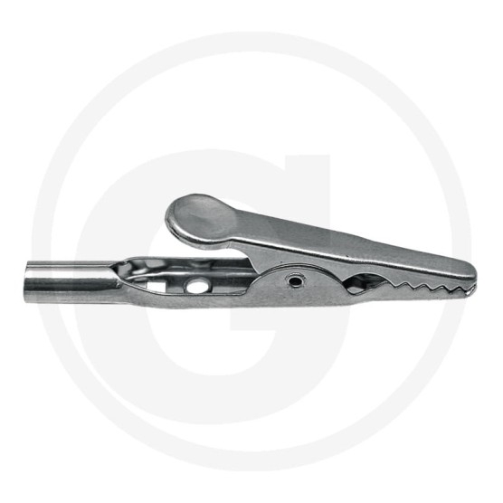 Zacisk akumulatora do przyrządów kontrolnych DŁ.49mm niklowany 50752289654