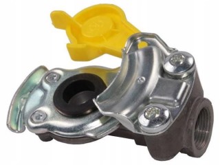 Złącze powietrza twarde bez zaworu, gwint M22 x 1,5, żółte, przyczepa X501200, 87100300 Knorr-Bremse