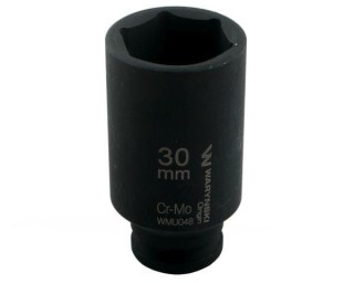 Nasadka udarowa sześciokątna długa 1/2" 30 mm CrMo DIN 3129 Waryński