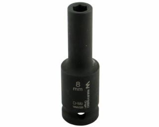 Nasadka udarowa sześciokątna długa 1/2" 8 mm CrMo DIN 3129 Waryński