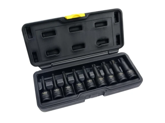 Zestaw nasadek udarowych 1/2 typu STAR TORX 9 el. ze stali CrMo Waryński