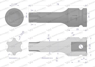 Nasadka udarowa 1/2 gwiazdkowa STAR T60 Waryński