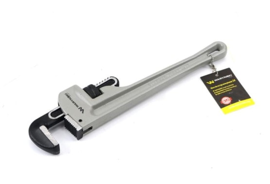 Klucz do rur typ amerykański 16" uchwyt aluminium wzmocniony szczęki CrMo max średnica Waryński