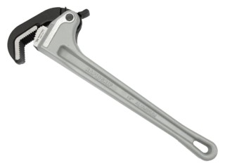 Klucz do rur samozaciskowy 18" uchwyt aluminium wzmocniony szczęki ze stali CrMnTi z dodatkiem Tytanu Waryński