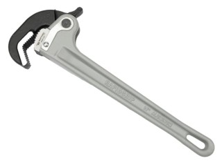 Klucz do rur samozaciskowy 14" uchwyt aluminium wzmocniony szczęki ze stali CrMnTi z dodatkiem tytanu Waryński