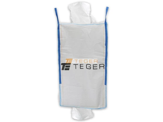 Worek big bag 1000kg. 90 x 90 x 160. 4 uchwyty. lej zasypowy/Lej spustowy /TEGER