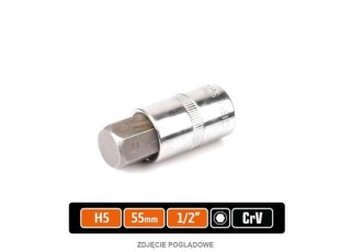 Klucz nasadowy 1/2" z bitem hex 55 mm/H5 / Teger T-W-KNH102