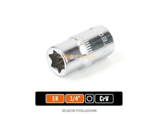 Klucz nasadowy 1/4" torx E8 / Teger T-W-KNT805