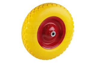 Koło 400x8 z pianki poliuretanowej, ułożyskowane, 380 mm Fi-16