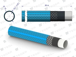 Wąż ogrodowy 1/2 cala 30 m "STANDARD PLUS" TEGER