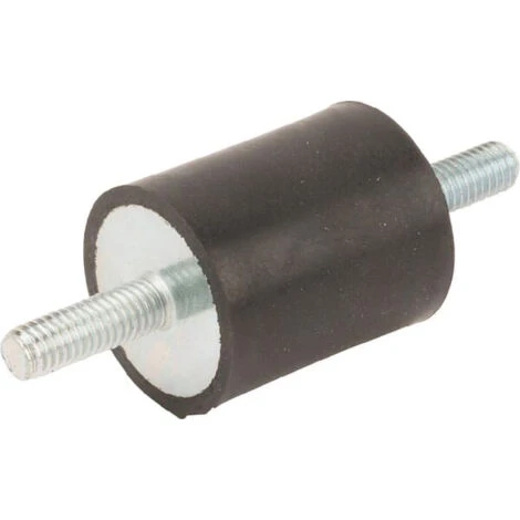 Amortyzator gumowo-metalowy 25x30, typ a, dwie śruby z gwintem M6