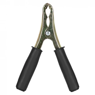Zacisk szczękowy 150MM do przewodów prostownika "-" czarny UZ-20