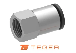 Szybkozłącze tekalan Fi-12mm / 1/8" (W) proste metalowe