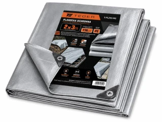 Plandeka szara 2x3 wzmacniana 110g/m2 Teger