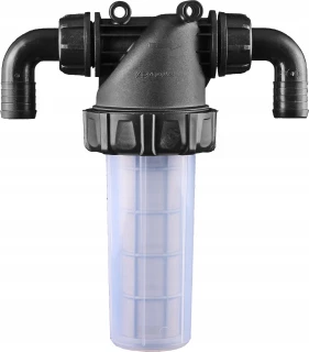 Filtr ciśnieniowy międzysekcyjny duży kolana Fi-20mm mesh 80 sito żółte 228376