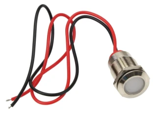 Lampka kontrolna LED FI12 12/24V biała