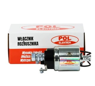 Włącznik rozrusznika z reduktorem, 12V pasuje do ciągników Ursus C-328; 50003900, 123704101 POL Elektrik