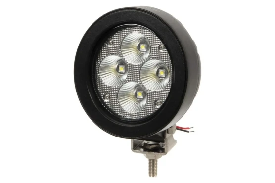 Lampa robocza Led okrągła 40W 4500lm, okrągła, biała, 110x93x145mm, Wide flood, 4 diody LED, Kramp